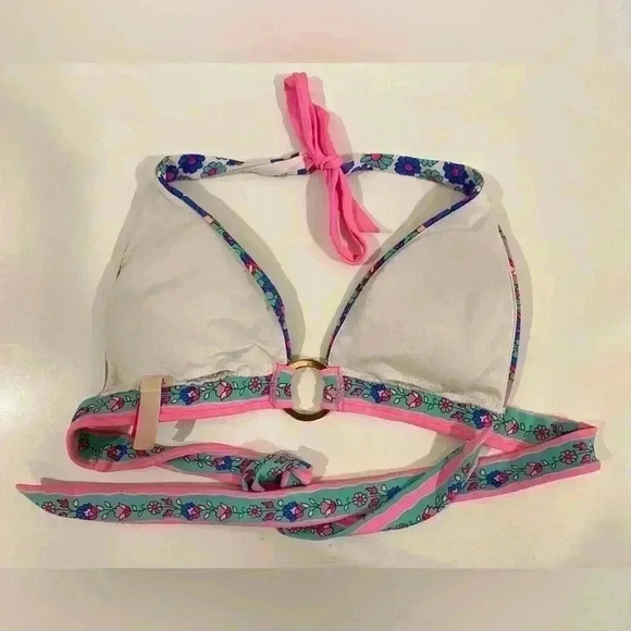 Victoria's Secret Y2K Bikini‎ Swimsuit One Piece Rhinestone Ring Top Size S - Picture 3 of 8